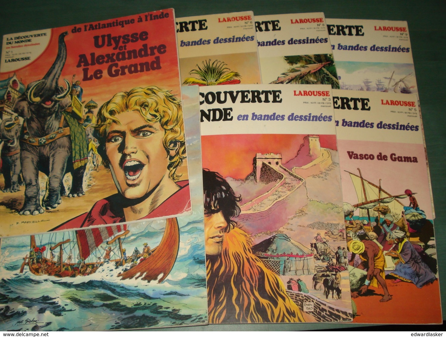 DECOUVERTE DU MONDE EN BD : Lot De 7 : Alexandre Le Grand, Magellan, Vasco De Gama, Etc - Autres & Non Classés