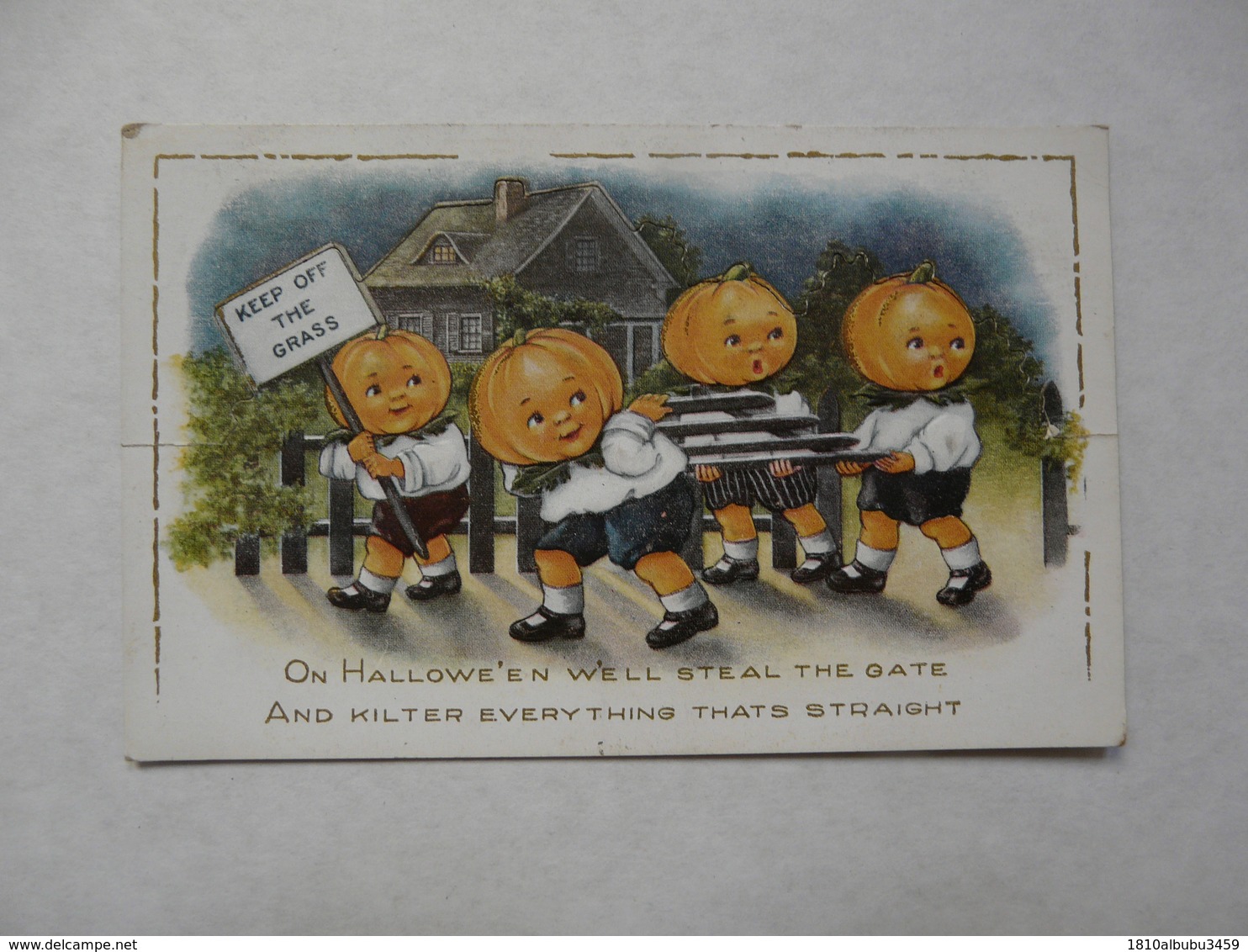 CPA  AMERIQUE - CARTE -SYSTEME : HALLOWEEN - Other & Unclassified