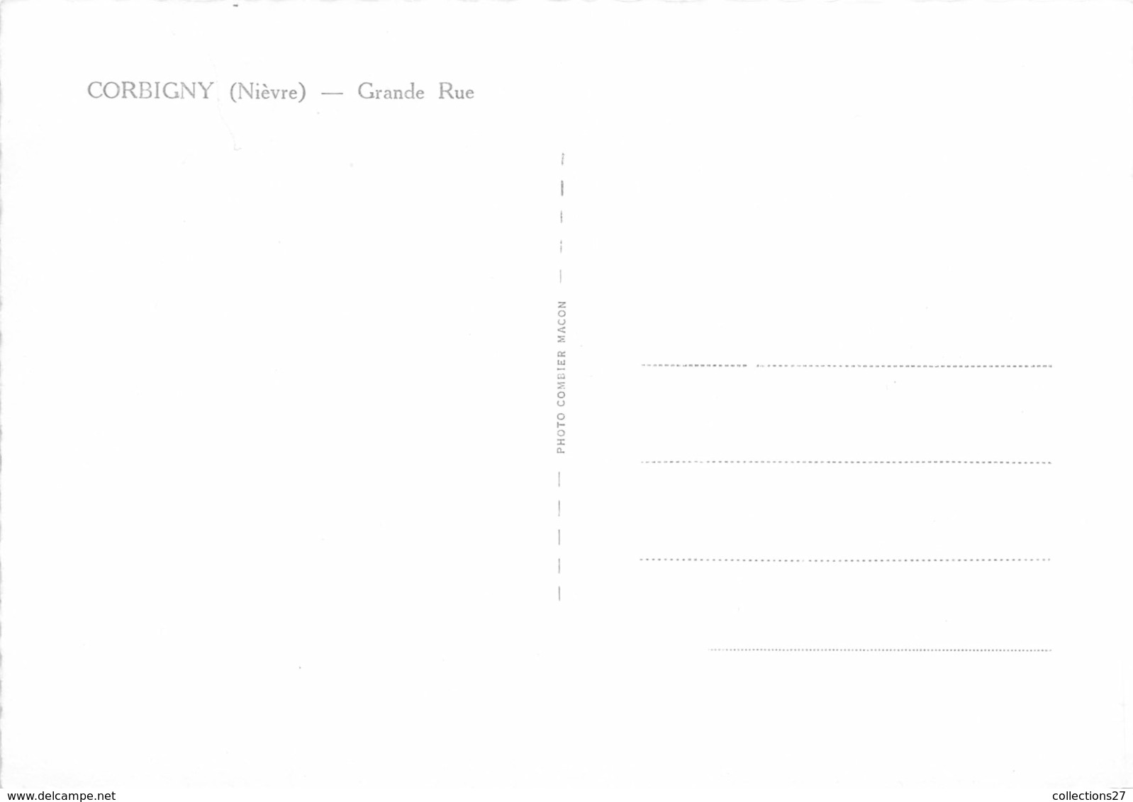 58-CORBIGNY- GRANDE RUE - Corbigny