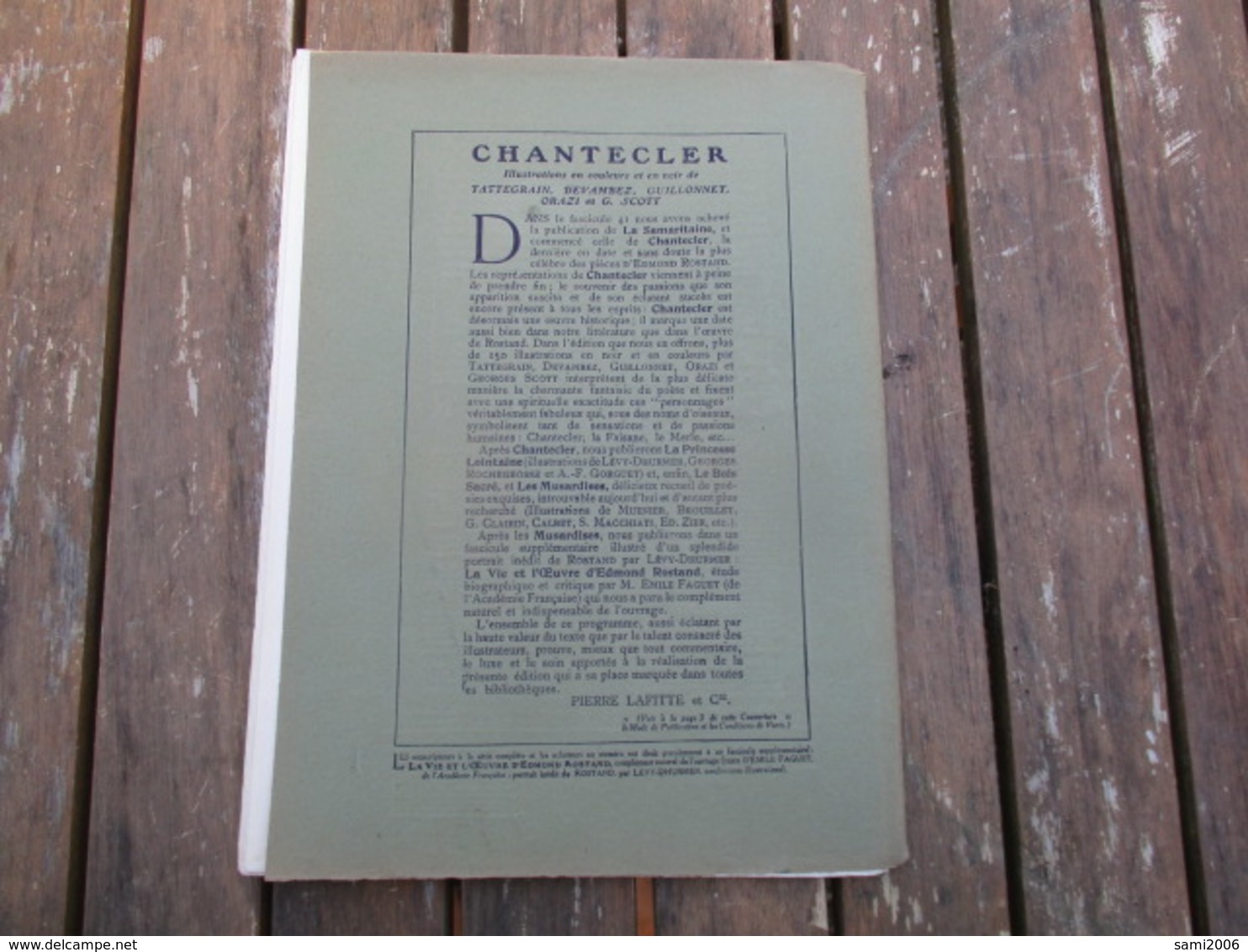 FASCICULE N° 48  OEUVRES ILLUSTREES D'EDMOND ROSTAND CHANTECLER 2 FEVRIER 1911 - Auteurs Français