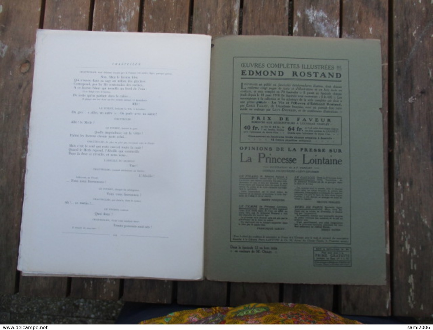 FASCICULE N° 52  OEUVRES ILLUSTREES D'EDMOND ROSTAND CHANTECLER 2 MARS 1911 - Auteurs Français