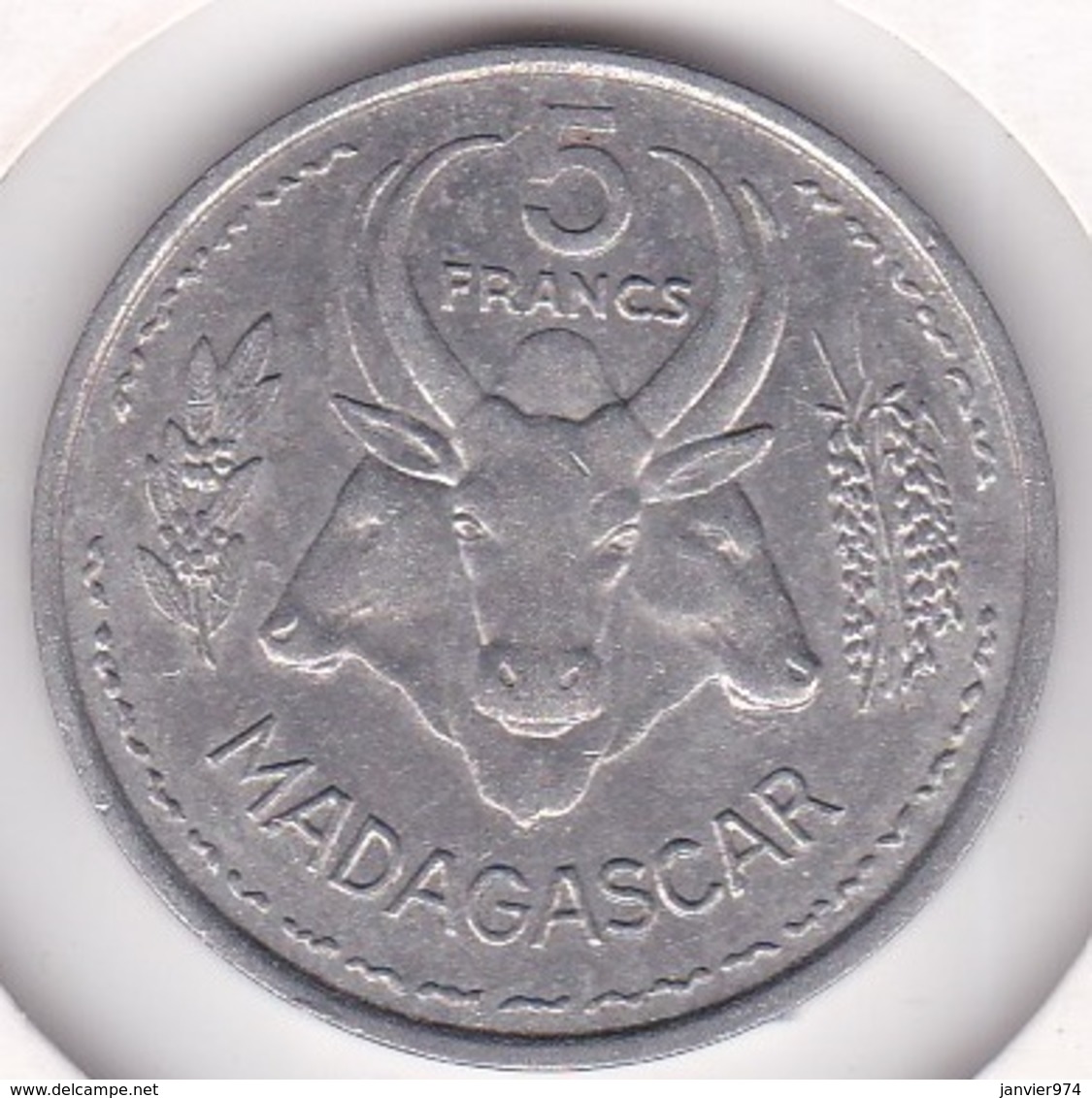 MADAGASCAR. 5 FRANCS 1955. ALUMINIUM - Madagascar