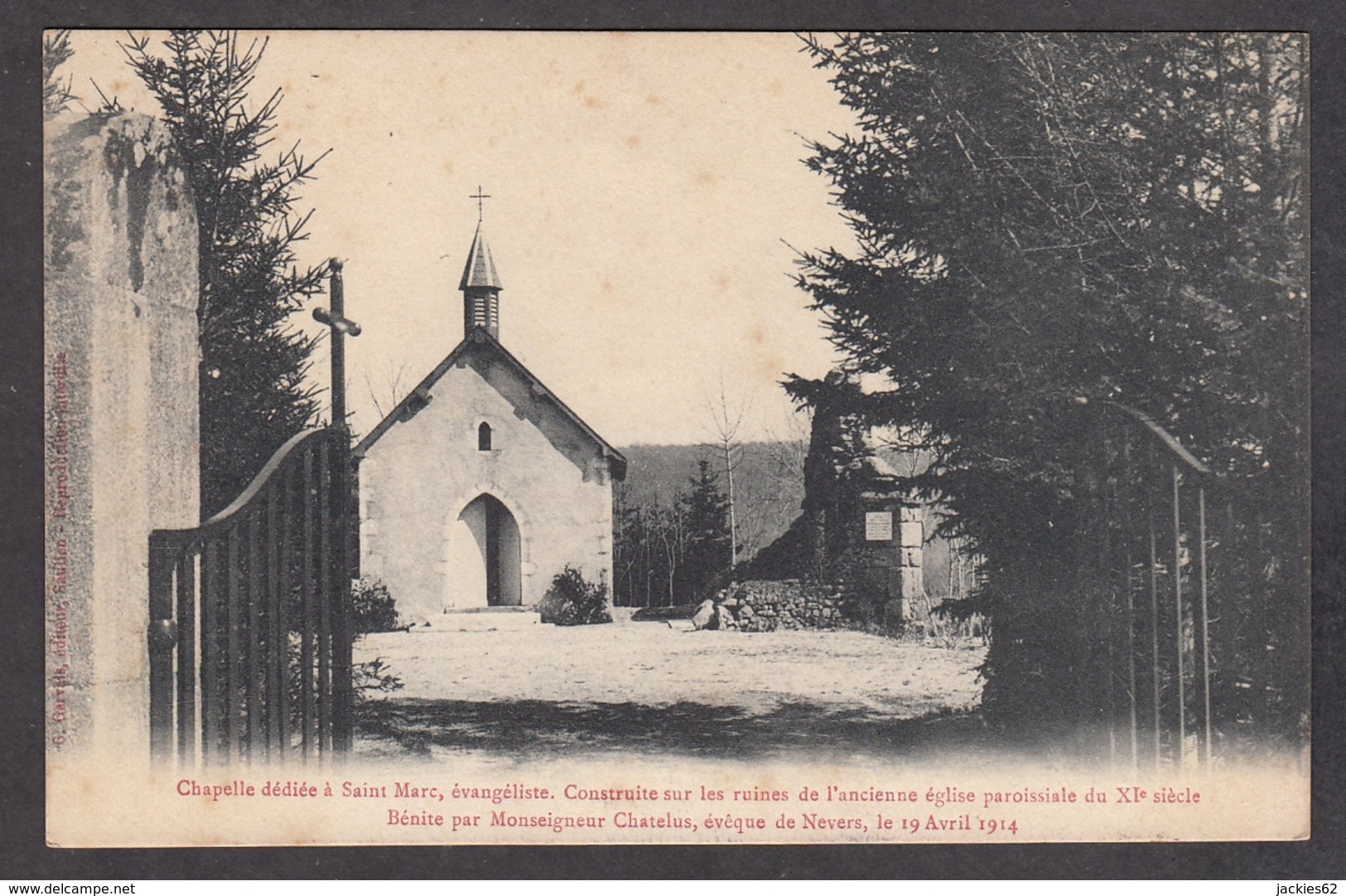 103818/ SAULIEU, Chapelle Dédiée à Saint-Marc Evangéliste, Construite Sur Les Ruines De L'ancienne église Paroissiale Du - Saulieu