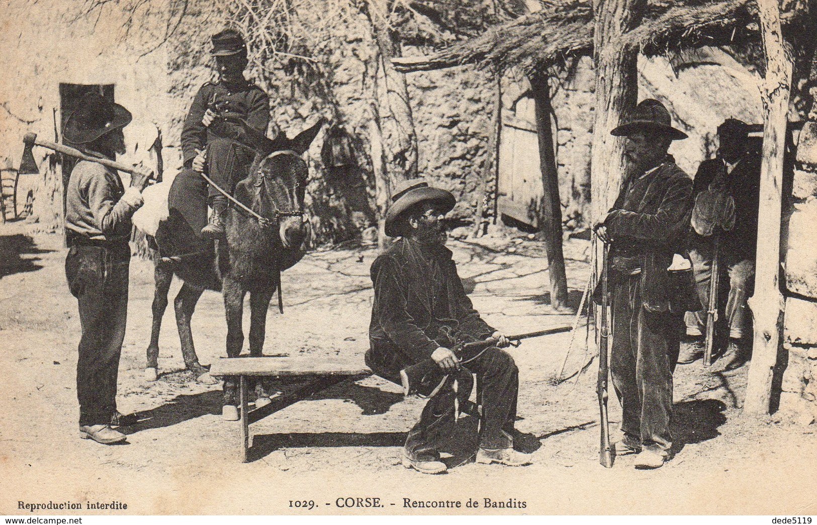 CORSE :RENCONTRE  DE  BANDITS - Other & Unclassified