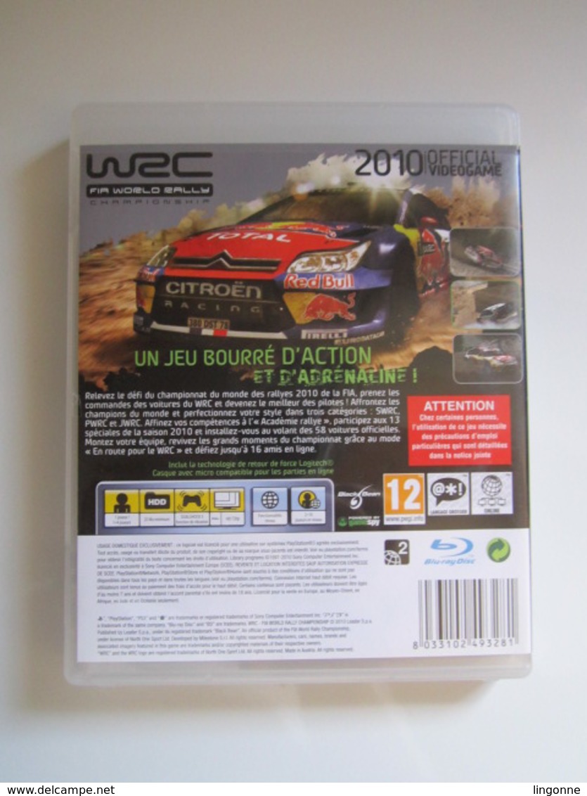 Jeu: PS3  FIA WORLD RALLY CHAMPIONSHIP - PS3