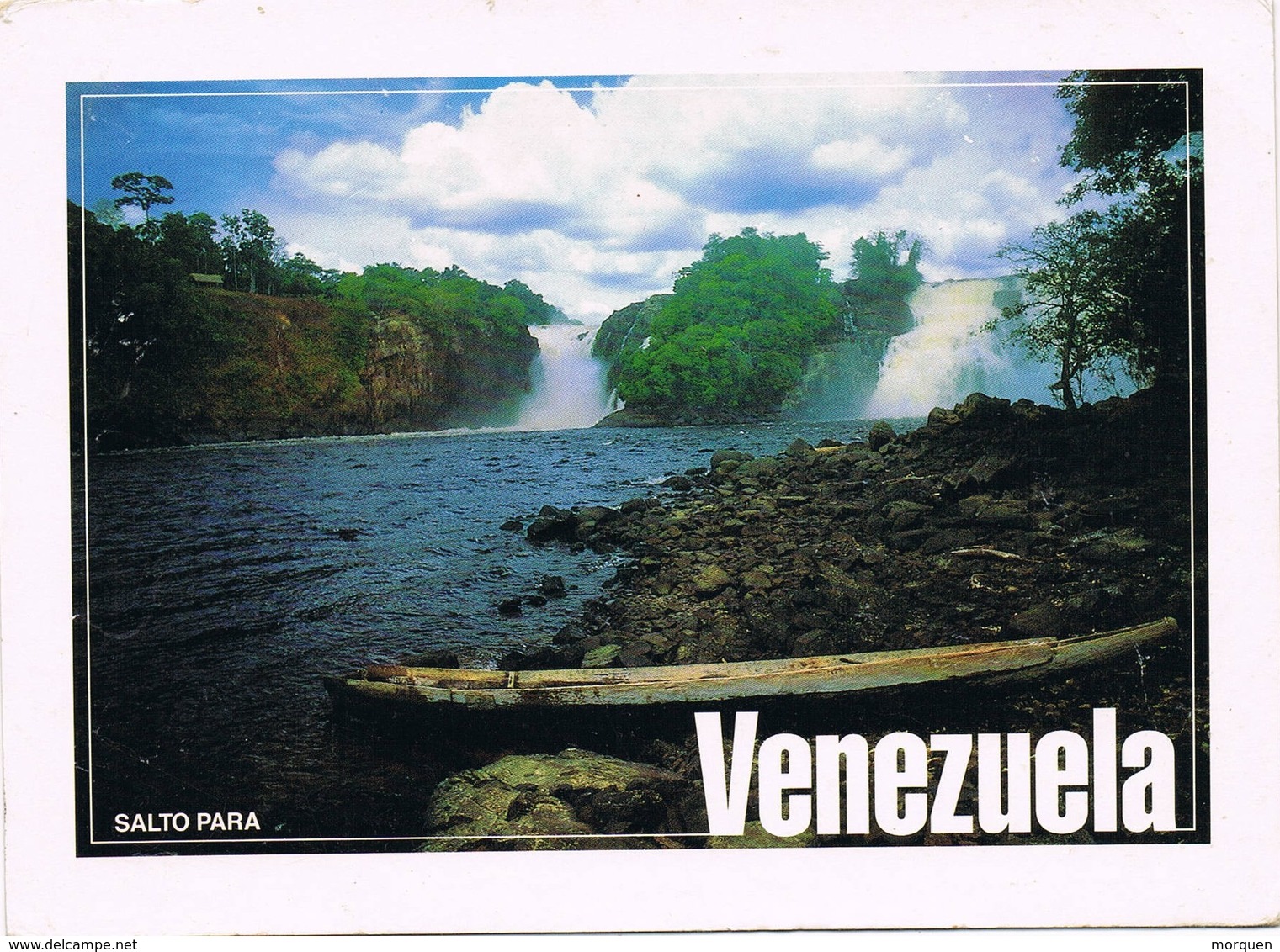 33384. Postal Aerea LA GUAIRA (Venezuela) 1997. Vista De SALTO PARÁ, Catarata - Venezuela