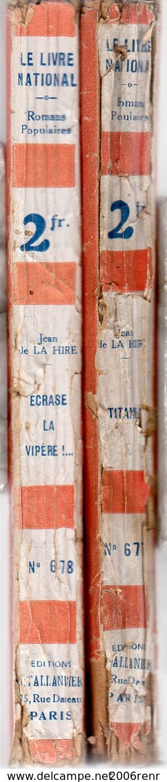 TITANIA, ECRASE LA VIPERE De JEAN DE LA HIRE (Une Aventure Du Nyctalope)Tallandier 1929. Voir Description Et Scans - 1901-1940