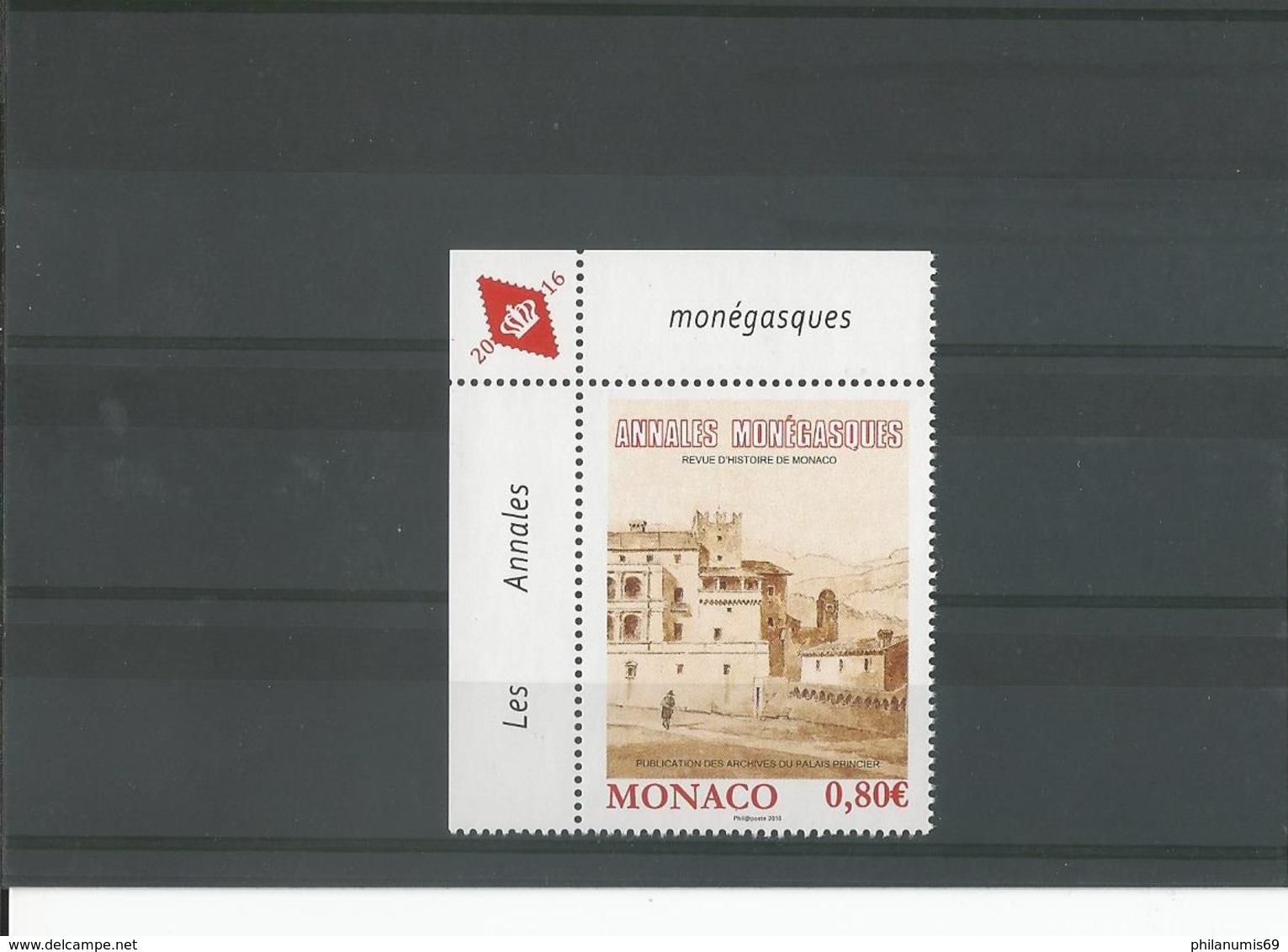 MONACO 2016 - YT 3060 NEUF SANS CHARNIERE ** (MNH) GOMME D'ORIGINE LUXE - Neufs