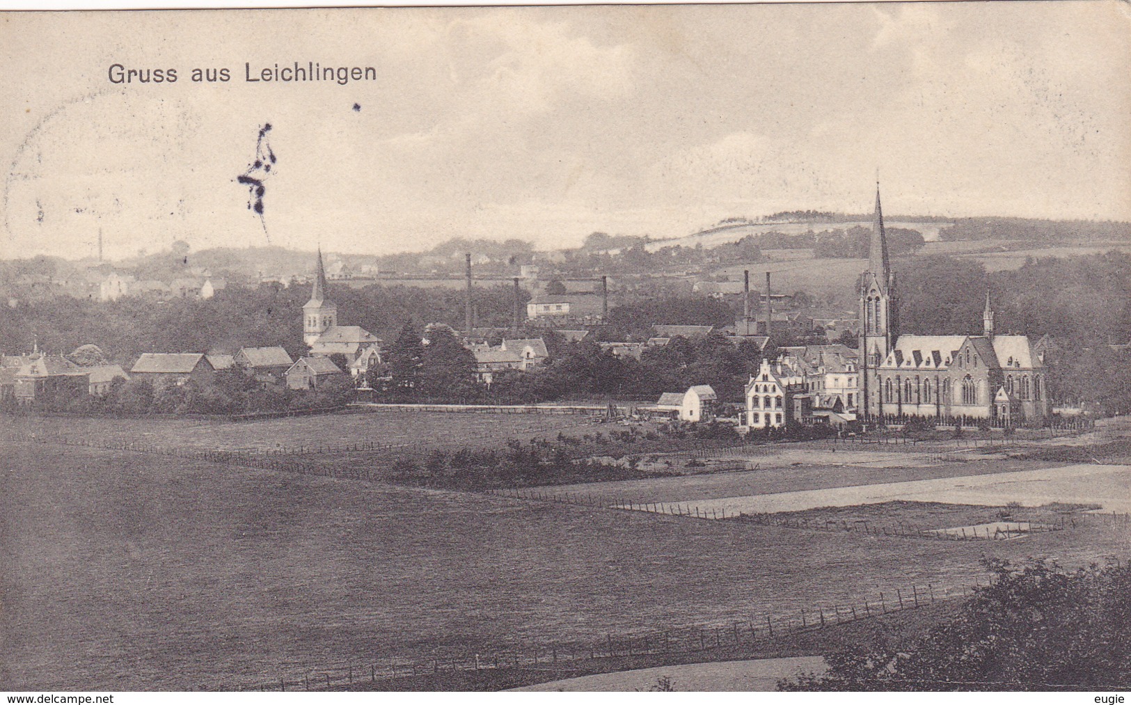 1176/ Gruss Aus Leichlingen, 1914 - Autres & Non Classés