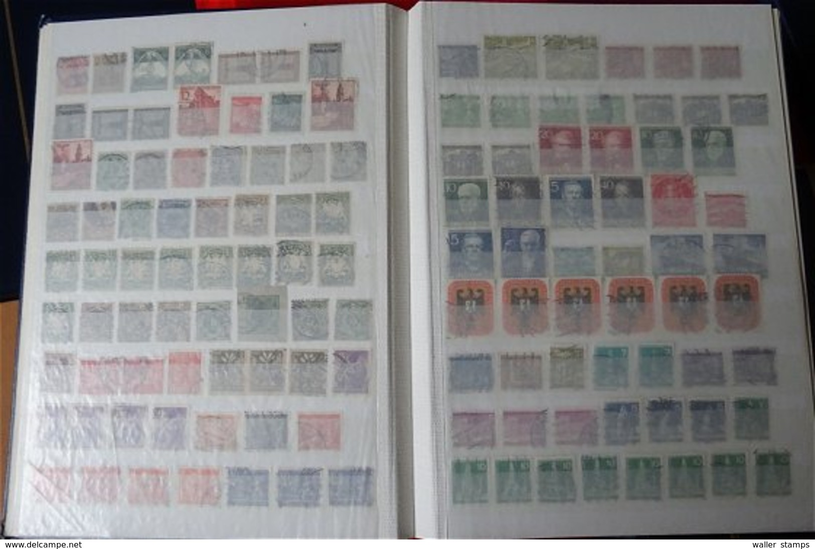 Lot With World Stamps In 10 Albums