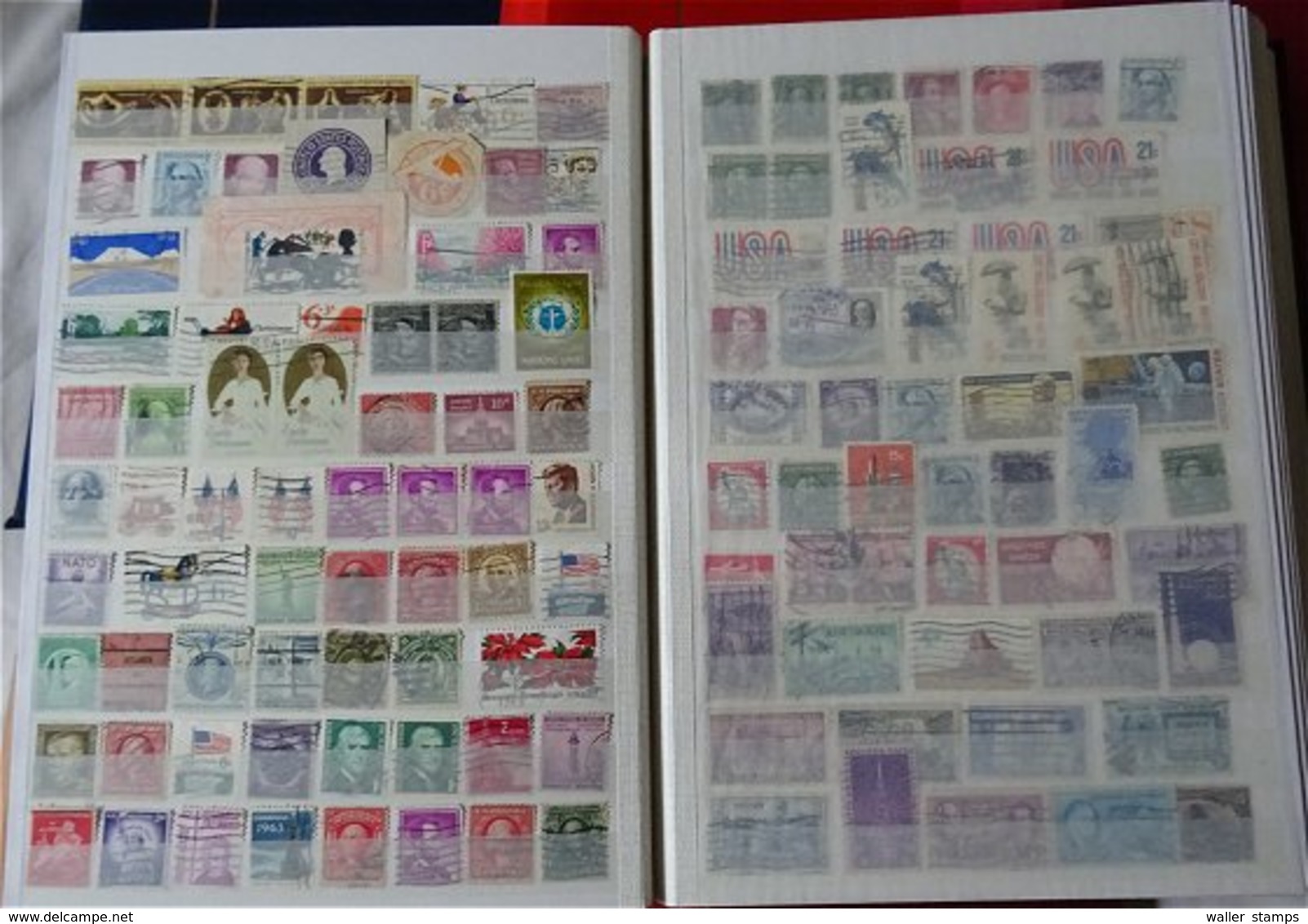 Lot With World Stamps In 10 Albums