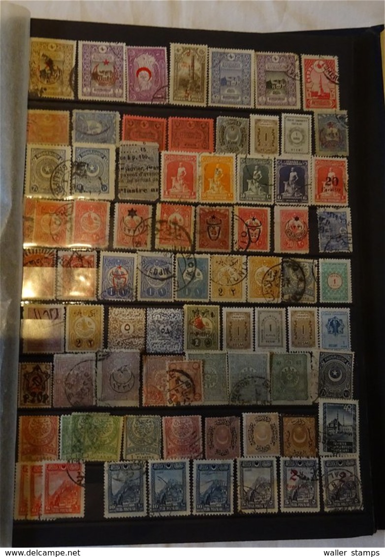 Lot With World Stamps In 10 Albums