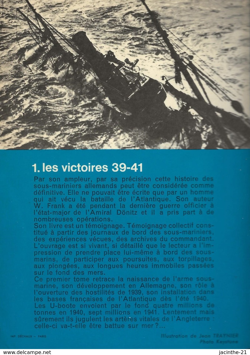 J'ai Lu Bleu "leur Aventure" N° A92-93 U-Boote Contre Les Marines Alliées / Les Victoires 39-41/ Wolfgang Franck/ Guerre - Weltkrieg 1939-45
