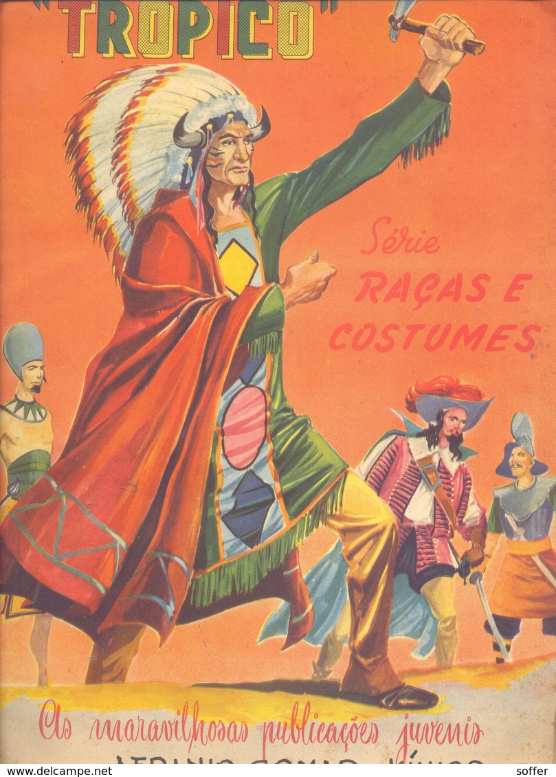 BRASIL --- ALBÚM DE FIGURINHAS TRÓPICO -- RAÇAS E COSTUMES --  1953 - Other & Unclassified