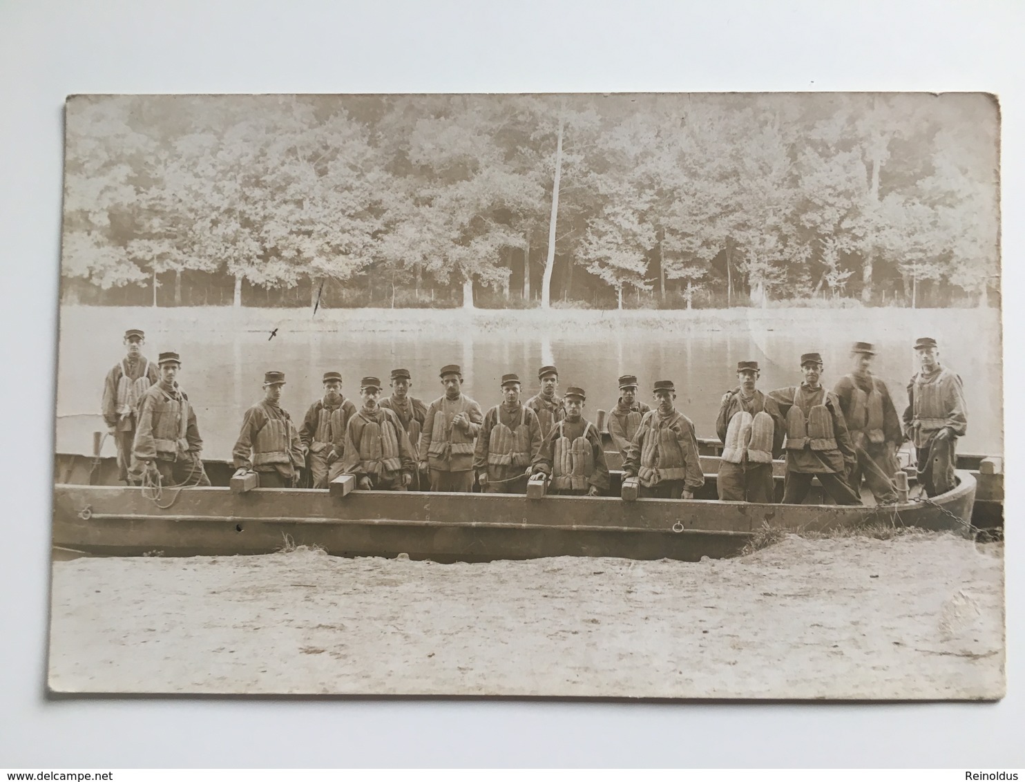 Foto Photo AK Genie Bateau Uniform Soldats - Ausrüstung