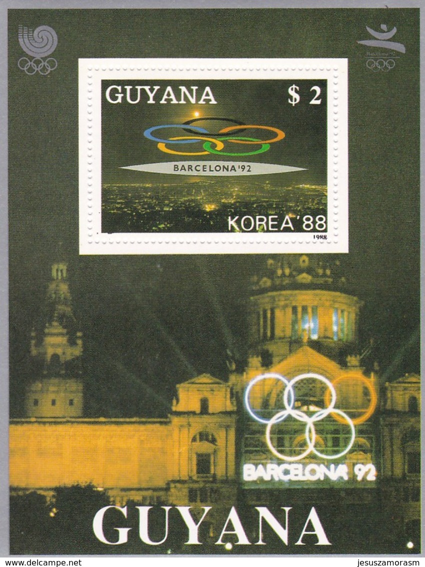 Guyana  6 Hb Bordes De Plata - Verano 1992: Barcelona