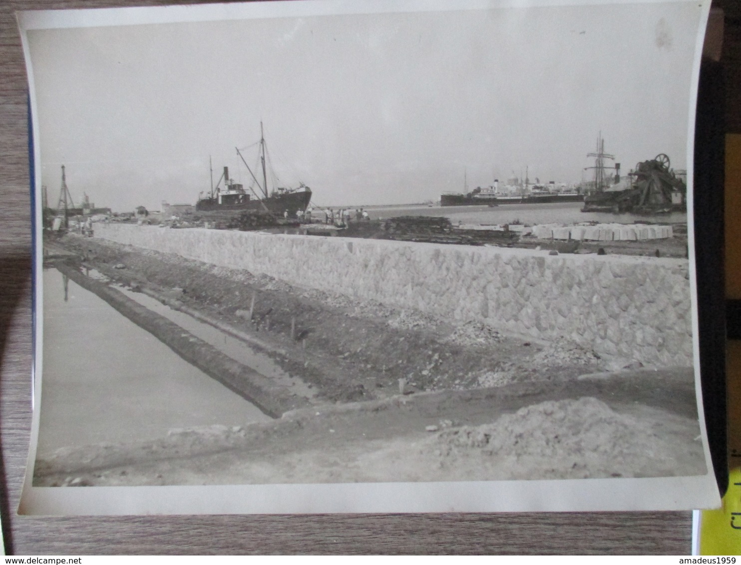 Trapani / Lavori Portuali / Costruzione Banchine / Anni 30 - Photographie