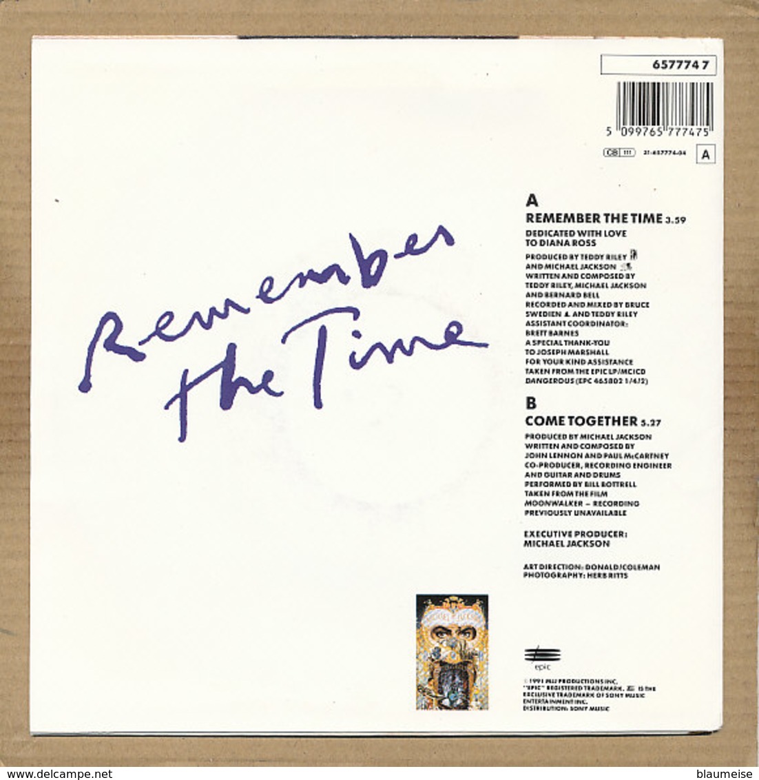 7" Single, Michael Jackson, Remember The Time - Disco, Pop