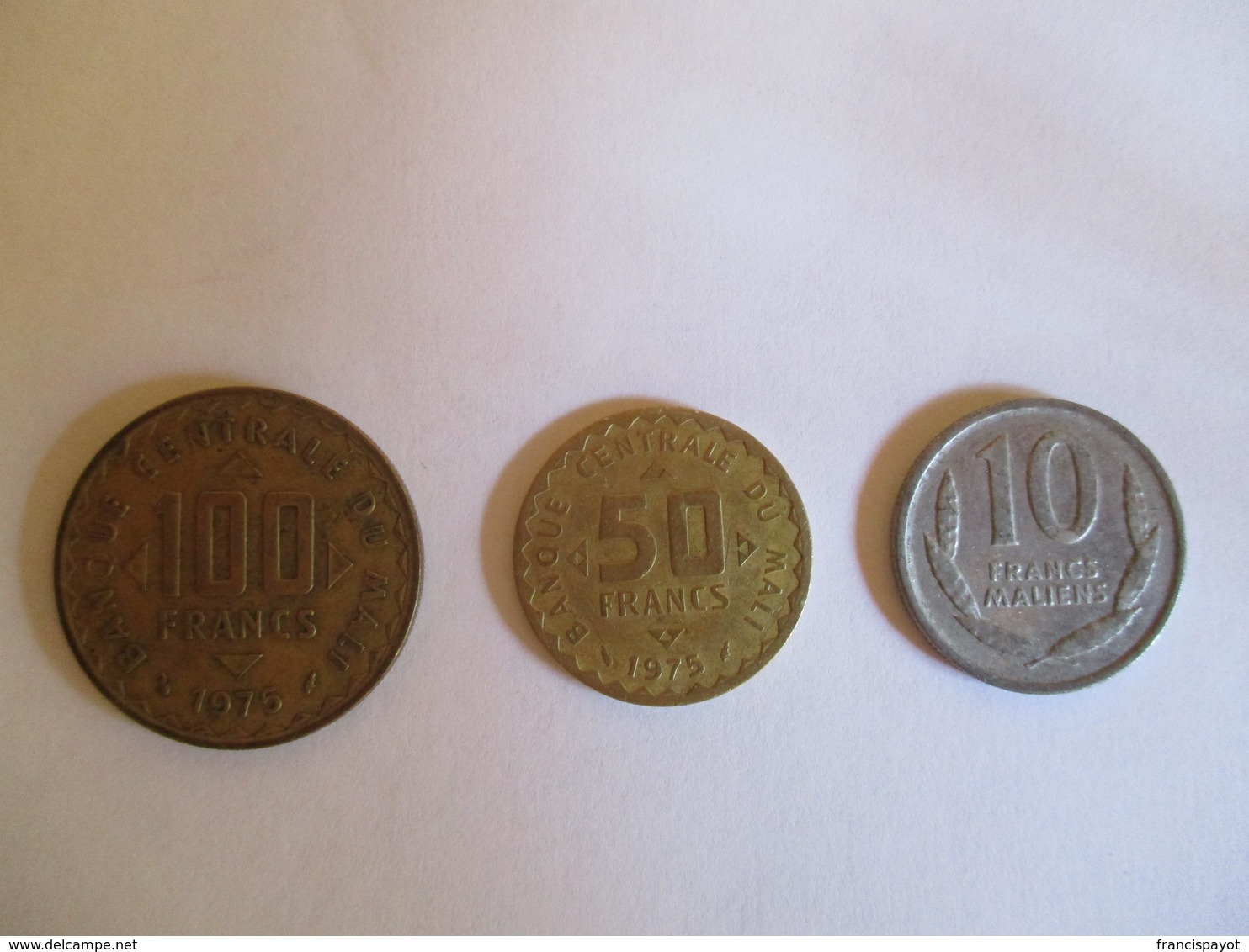 Mali: 100 Francs, 50 Francs 1975, 10 Francs 1961 - Mali (1962-1984)