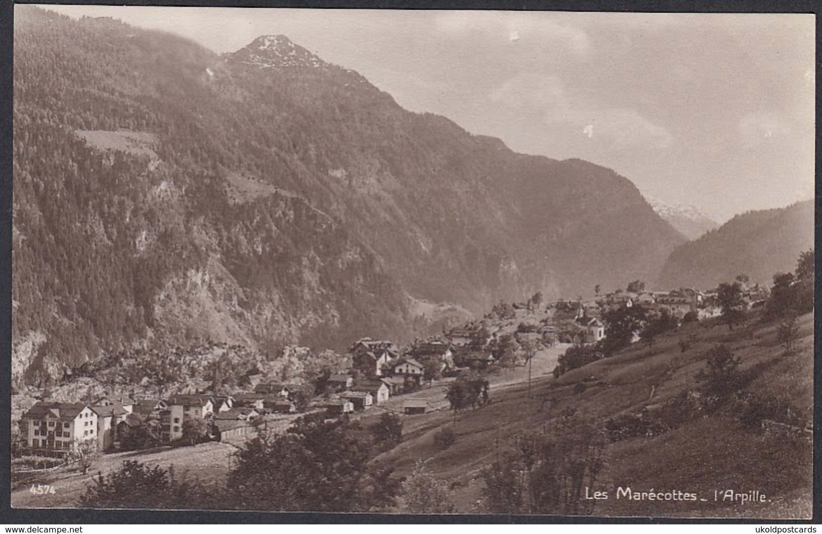 CPA  Suisse, LES MARECOTTES, L'Arpille, Carte Photo. - Altri & Non Classificati