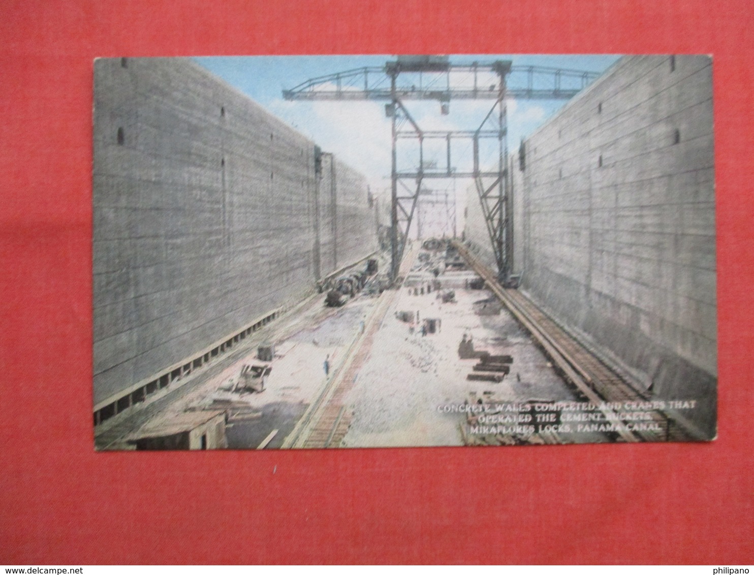 Concrete Walls & Lift Cranes Miraflores Locks   Panama Canal  Panama  Ref  3472 - Panama