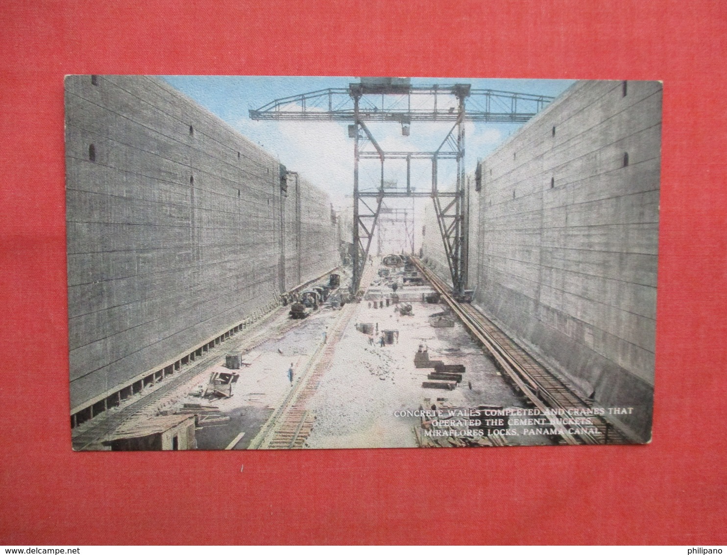 Concrete Walls & Lift Cranes Miraflores Locks   Panama Canal  Panama  Ref  3472 - Panama