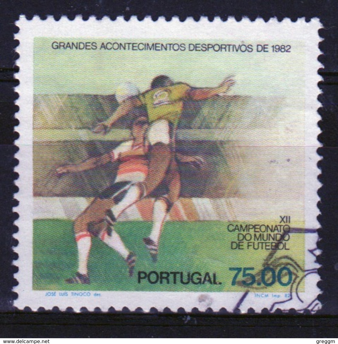 Portugal 1982 Single 75e Stamp Celebrating Sporting Events. - Used Stamps