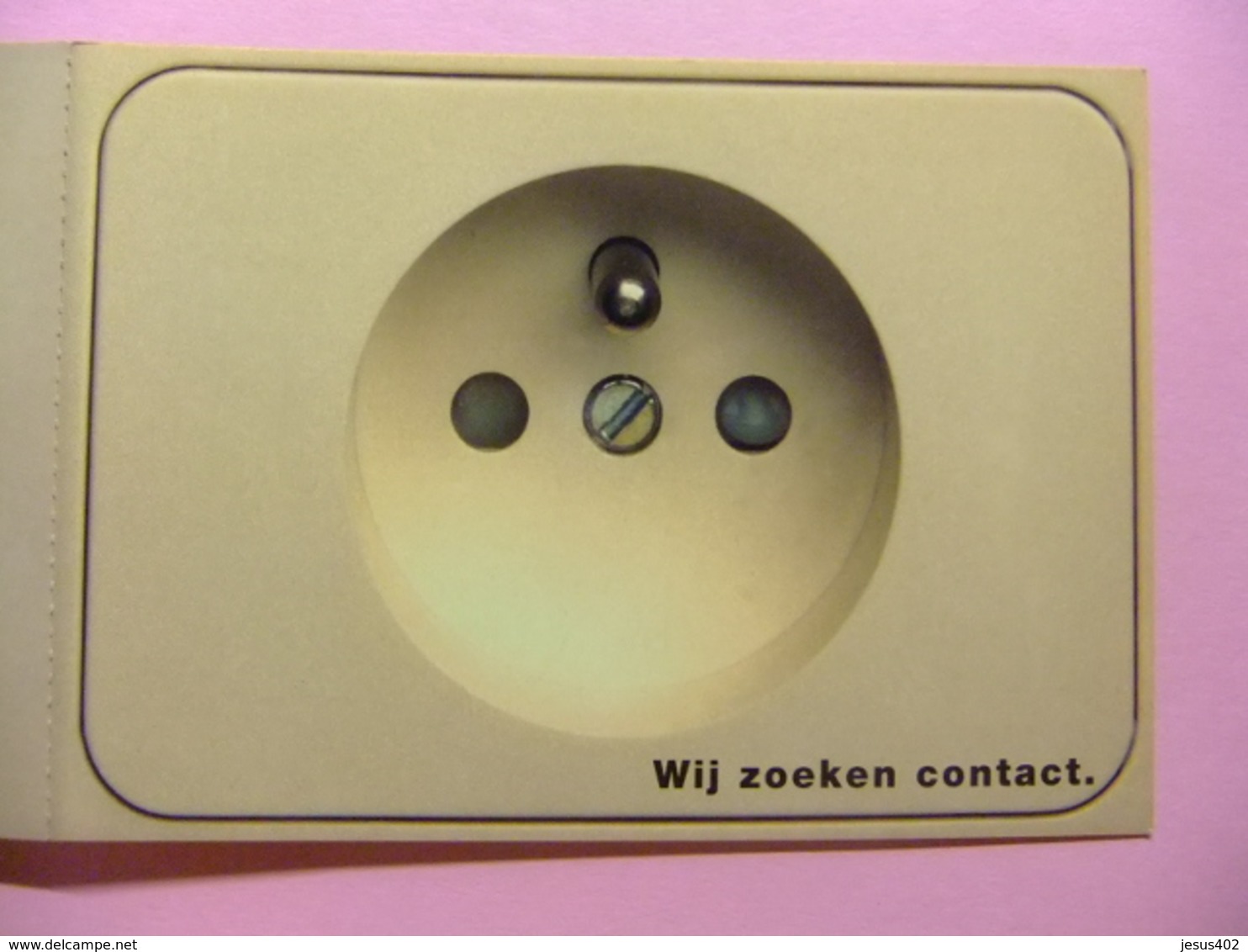 POSTAL PUBLICITARIA BELGACOM - WIJ ZOEKEN CONTACT (BUSCAMOS CONTACTO) - Publicidad