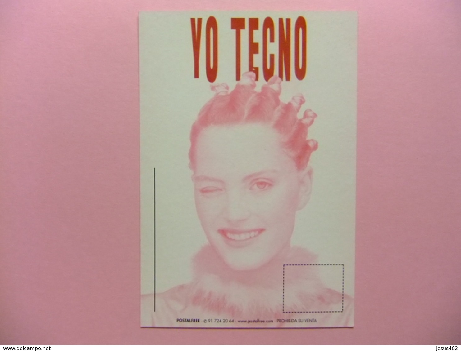 POSTAL PUBLICITARIA - YO BENSON RED (el Tabaco Perjudica) YO TECNO - Publicidad