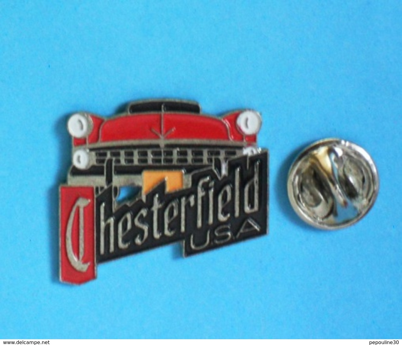 1 PIN'S //  ** CADILLAC / CHESTERFIELD USA ** . (3615 Chesterfield)