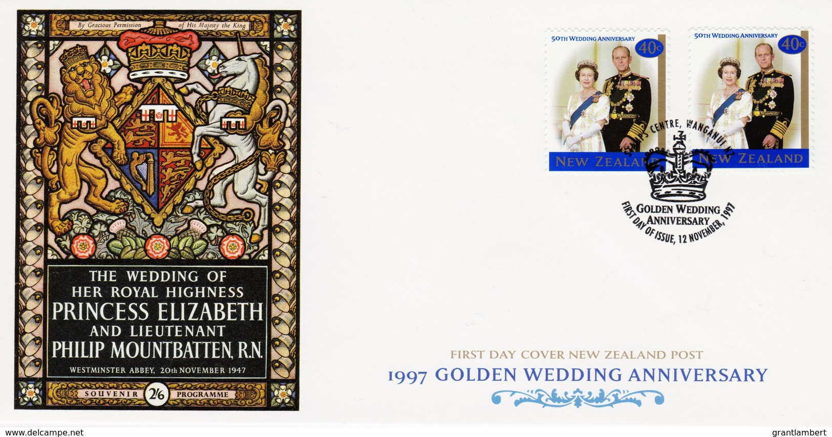 New Zealand 1997 Golden Wedding Anniversary FDC - FDC