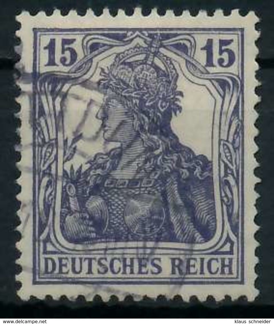 DEUTSCHES REICH 1900 18 GERMANIA Nr 101a Gestempelt Gepr X89906A - Gebraucht