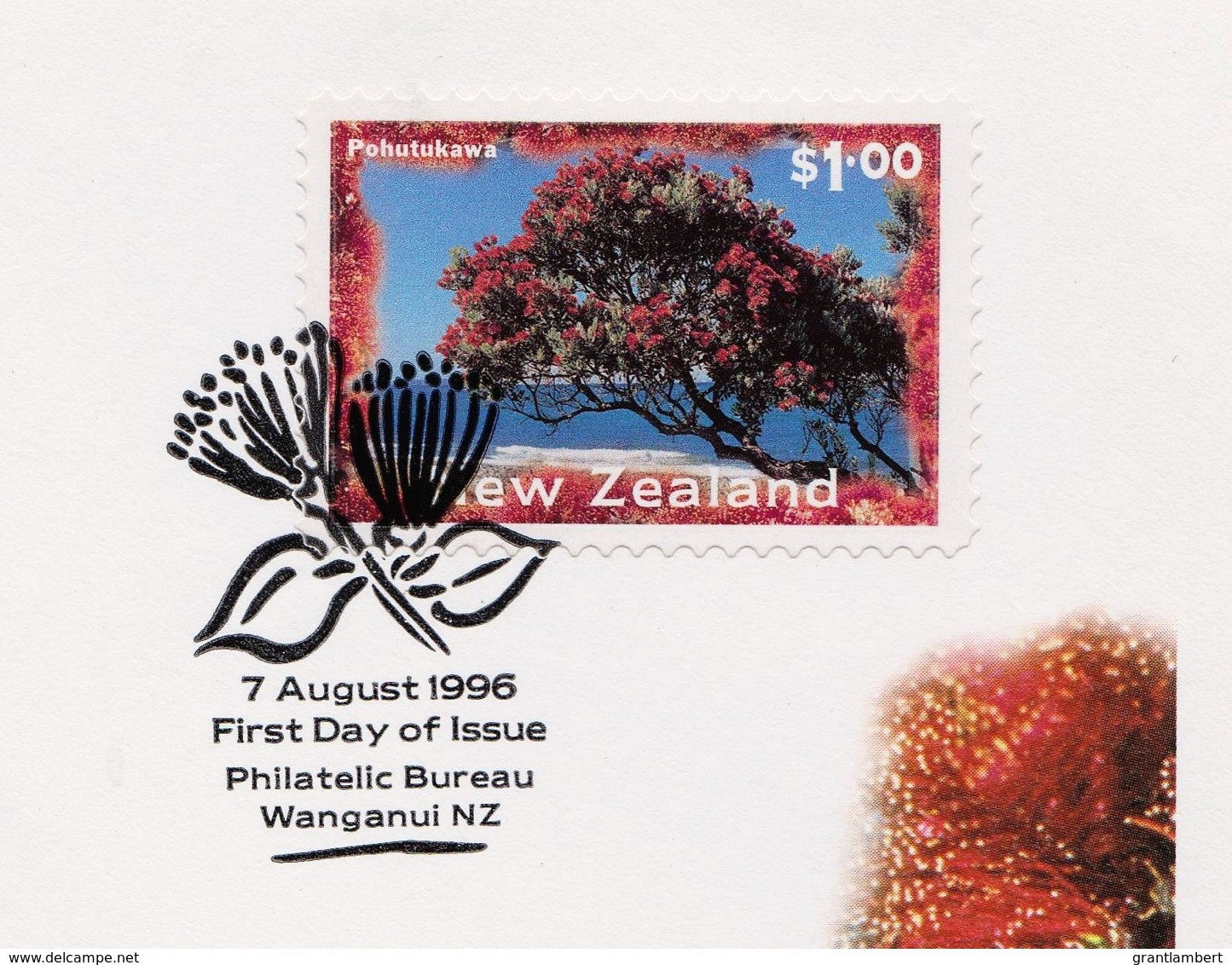 New Zealand 1996 Airpost Booklet $1 Pohutukawa FDC - FDC