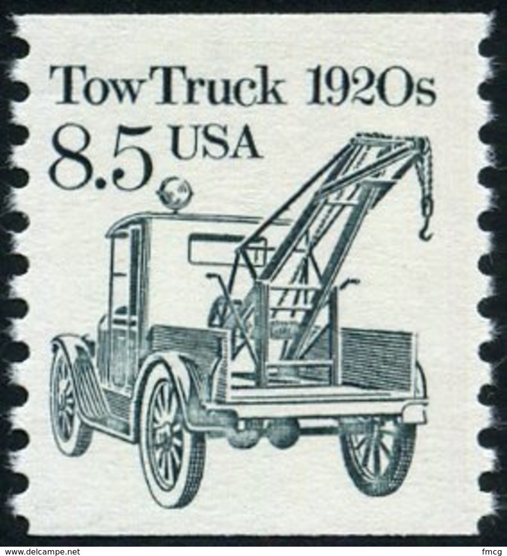 1987  Transportation Coil 8.5 Cents Tow Truck, Mint Never Hinged - Neufs