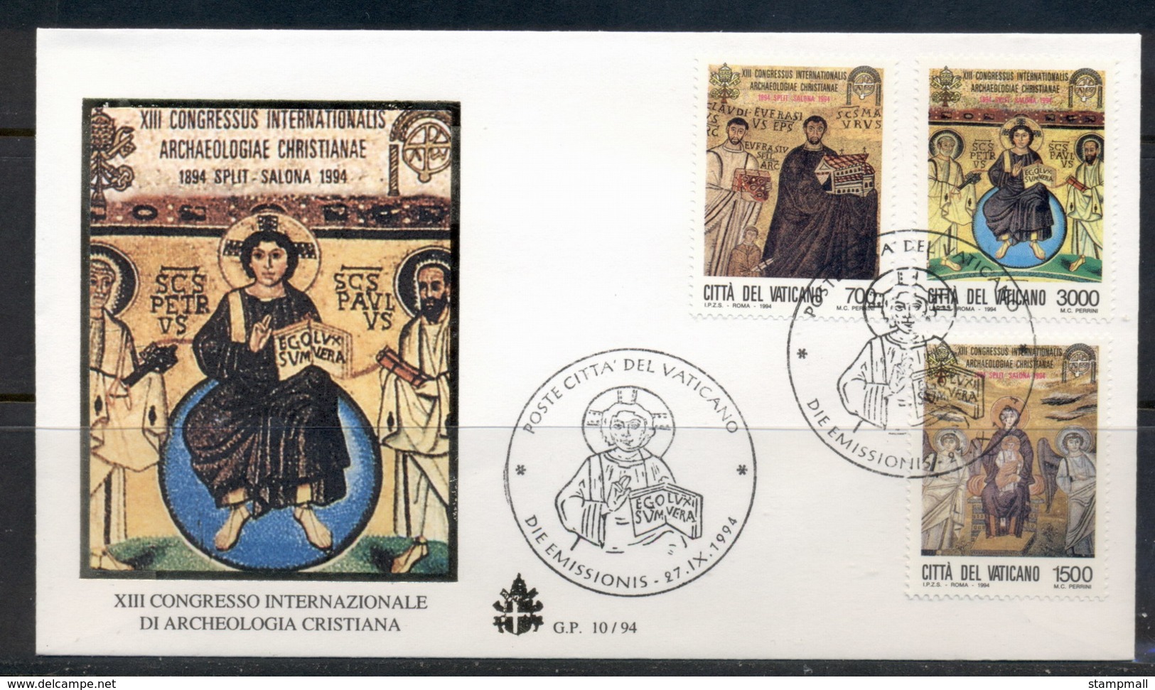 Vatican 1994 Mosaics From Euphrasian Basilica, Croatia FDC - FDC