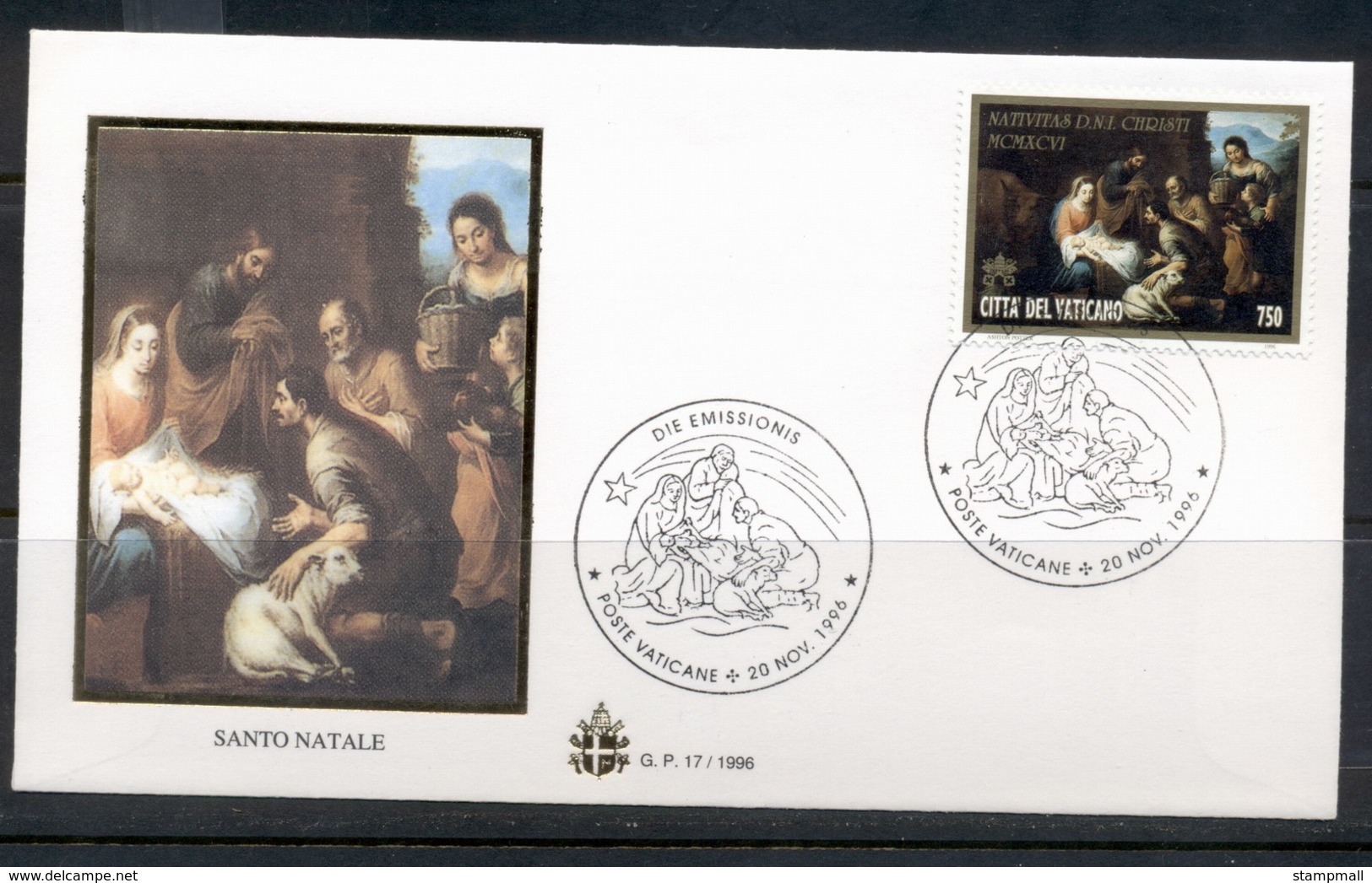 Vatican 1996 Xmas Nativity FDC - FDC