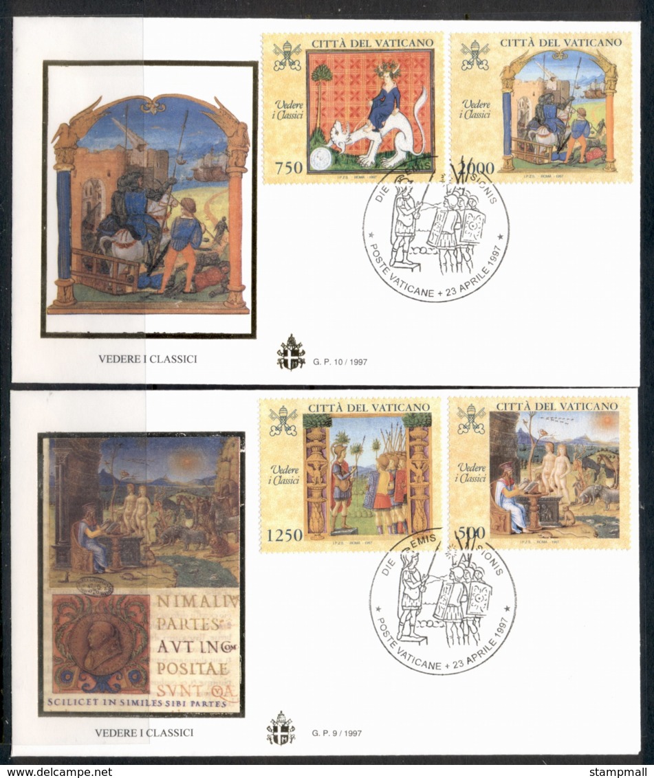 Vatican 1997 Looking At The Classics Museum Exhibition 2x FDC - FDC