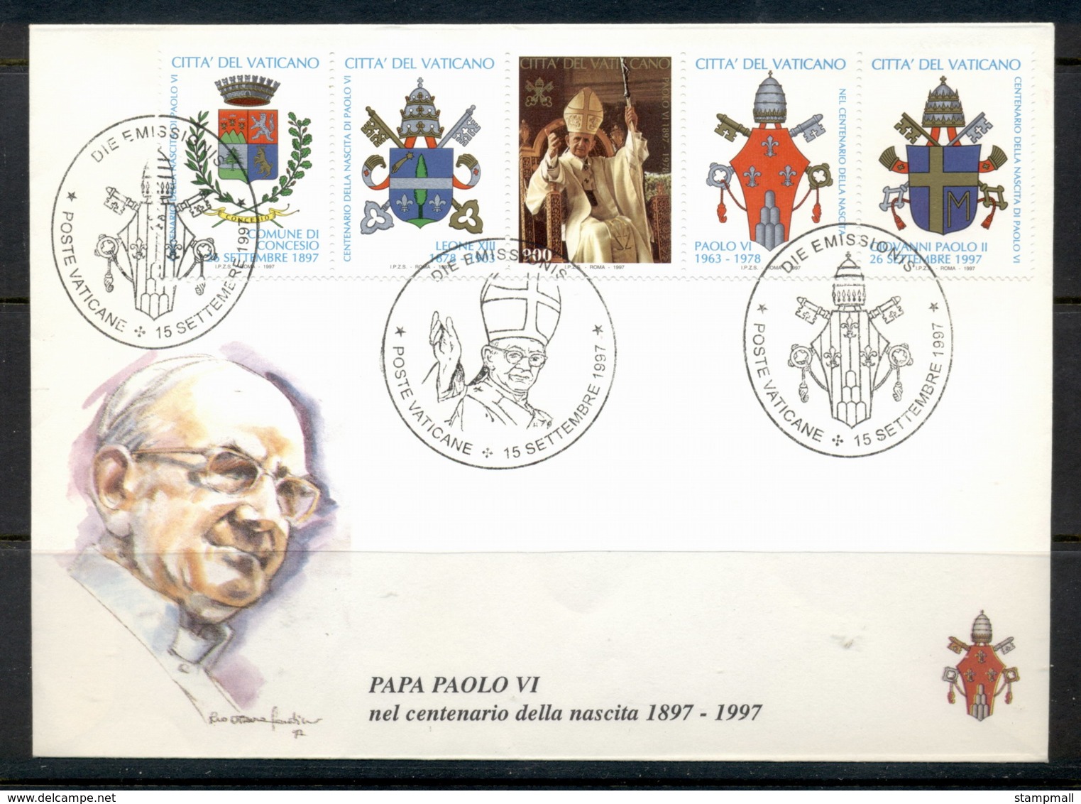 Vatican 1997 Pope Paul VI FDC - FDC