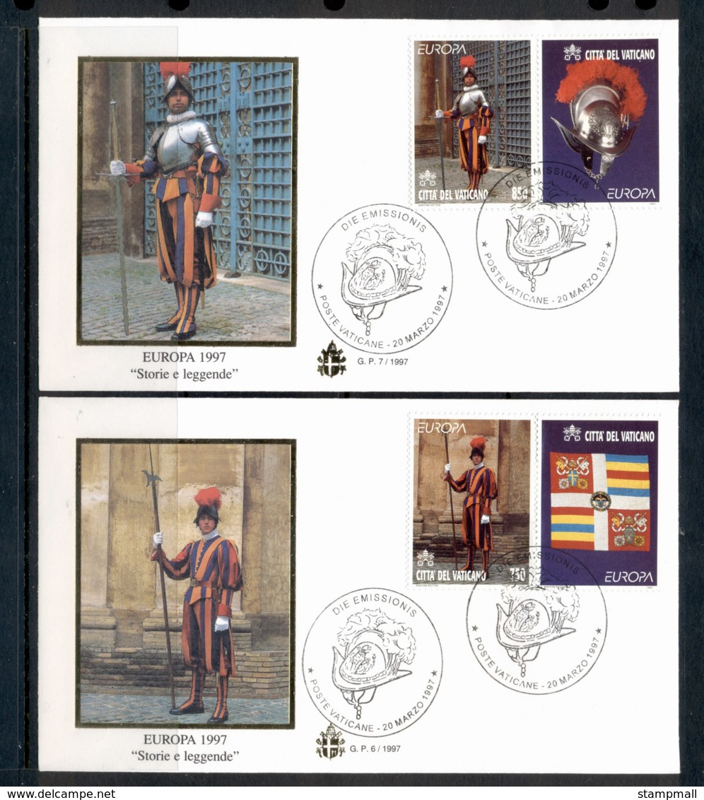 Vatican 1997 Swiss Guard 2x FDC - FDC