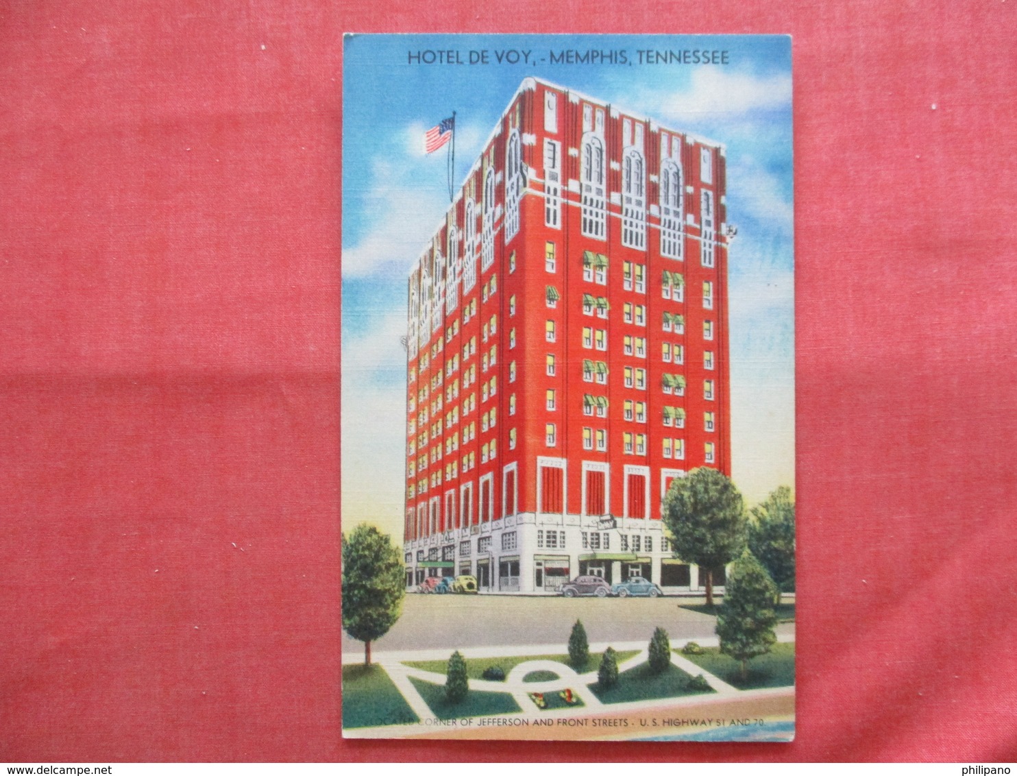 Hotel De Voy  Tennessee > Memphis       Ref  3474 - Memphis