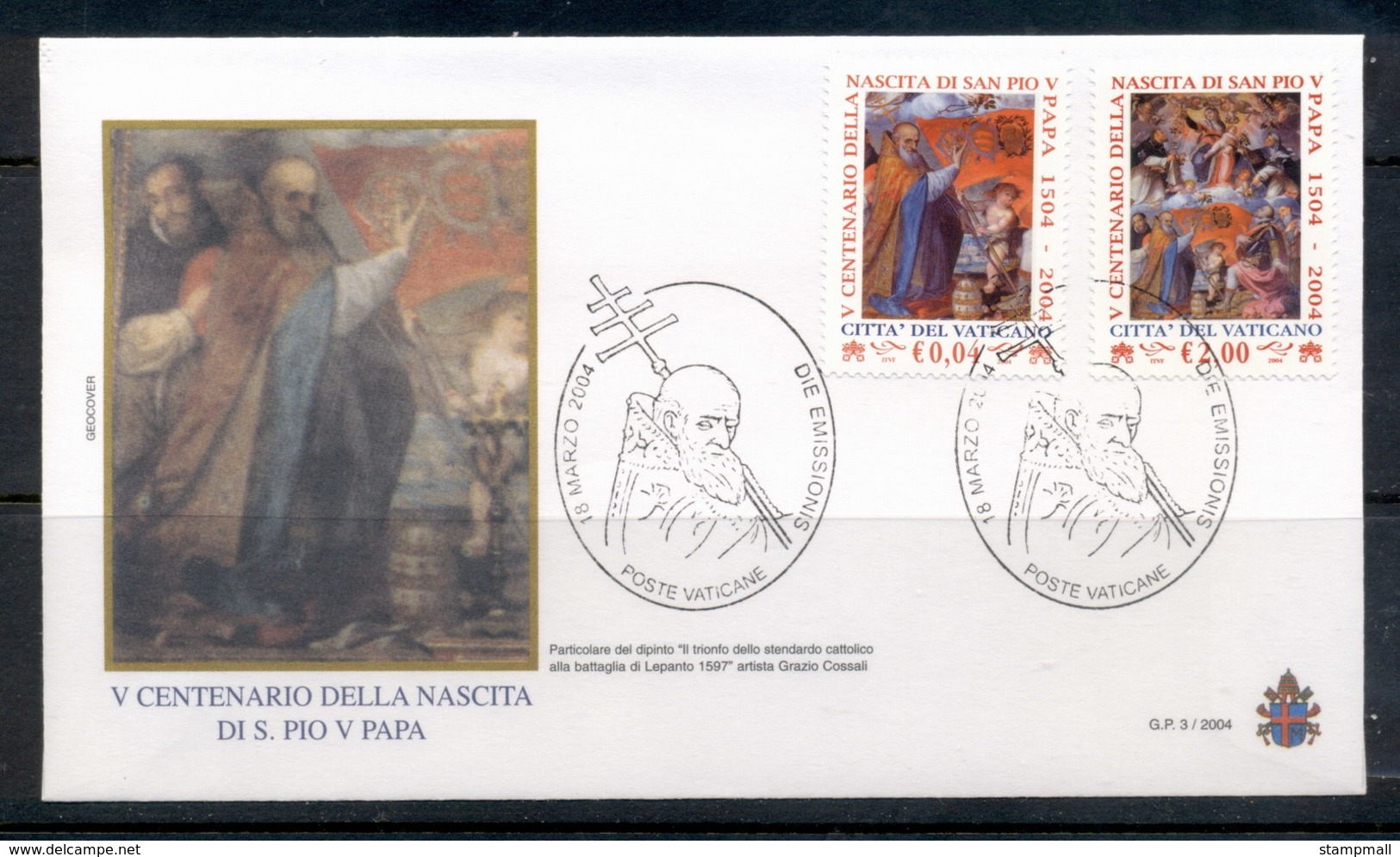 Vatican 2004 St Pius FDC - FDC