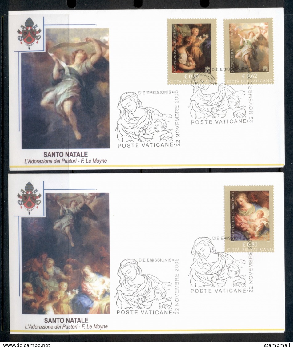 Vatican 2005 Xmas 2x FDC - FDC