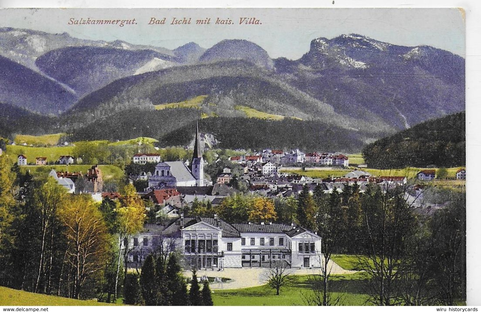 AK 0278  Bad Ischl Mit Kaiserlicher Villa - Verlag Brandt Um 1910 - Bad Ischl