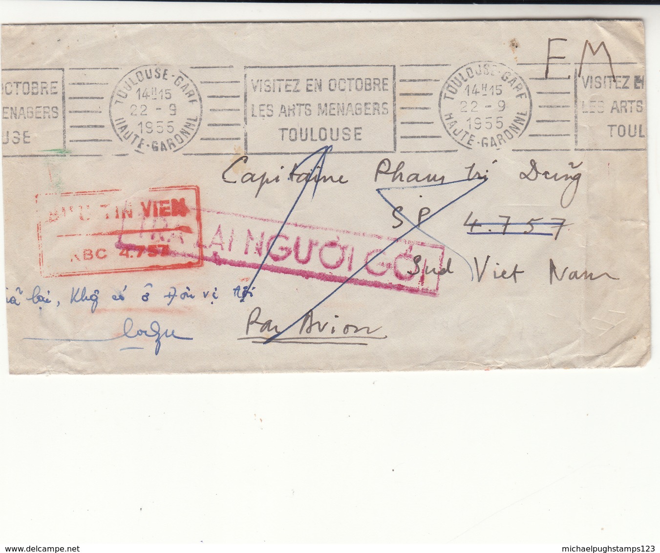 France / Airmail / Vietnam / Military Mail - Autres & Non Classés