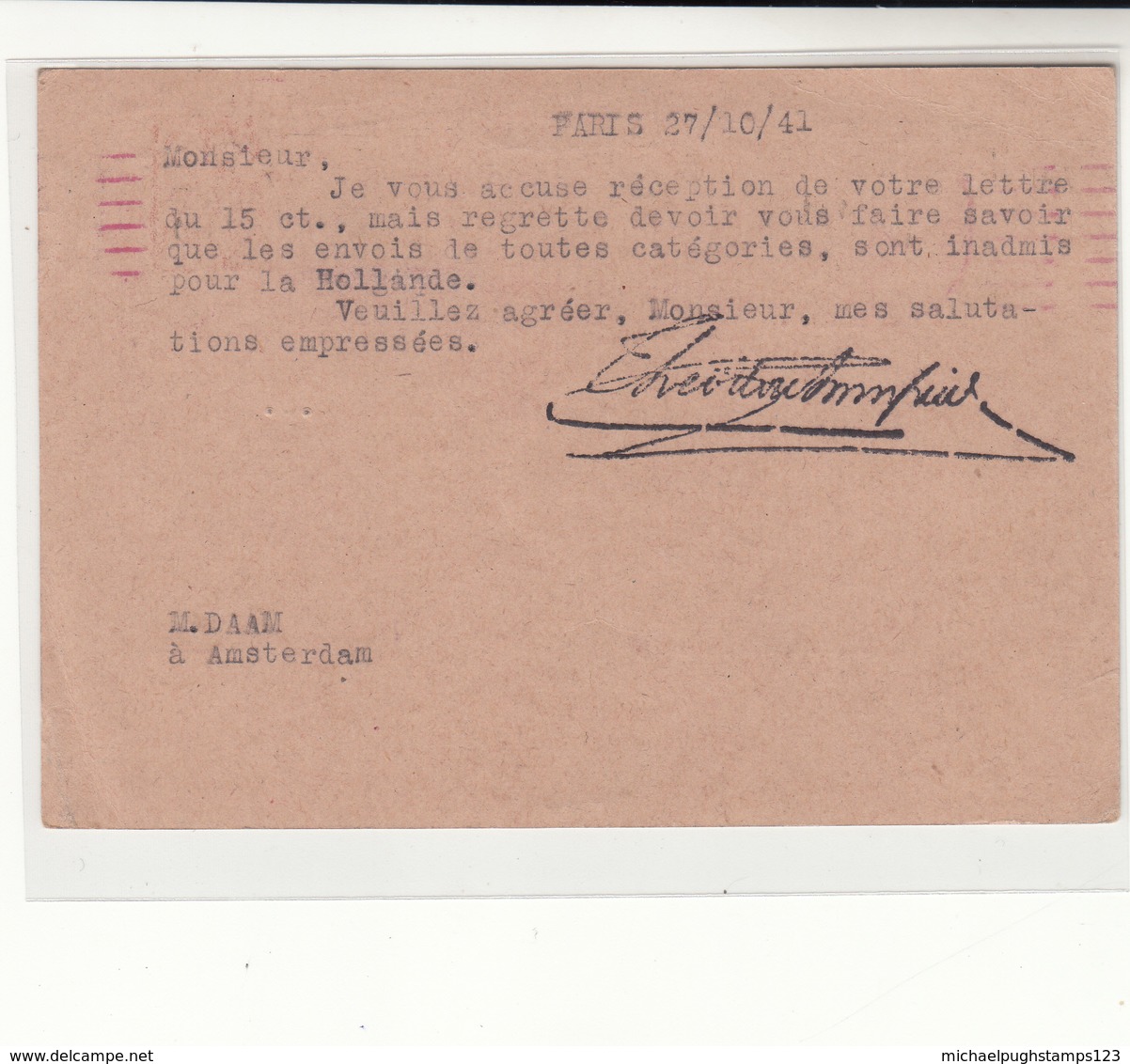 France / W.W.2 Stationery / Petain / Germany Censorship - Other & Unclassified