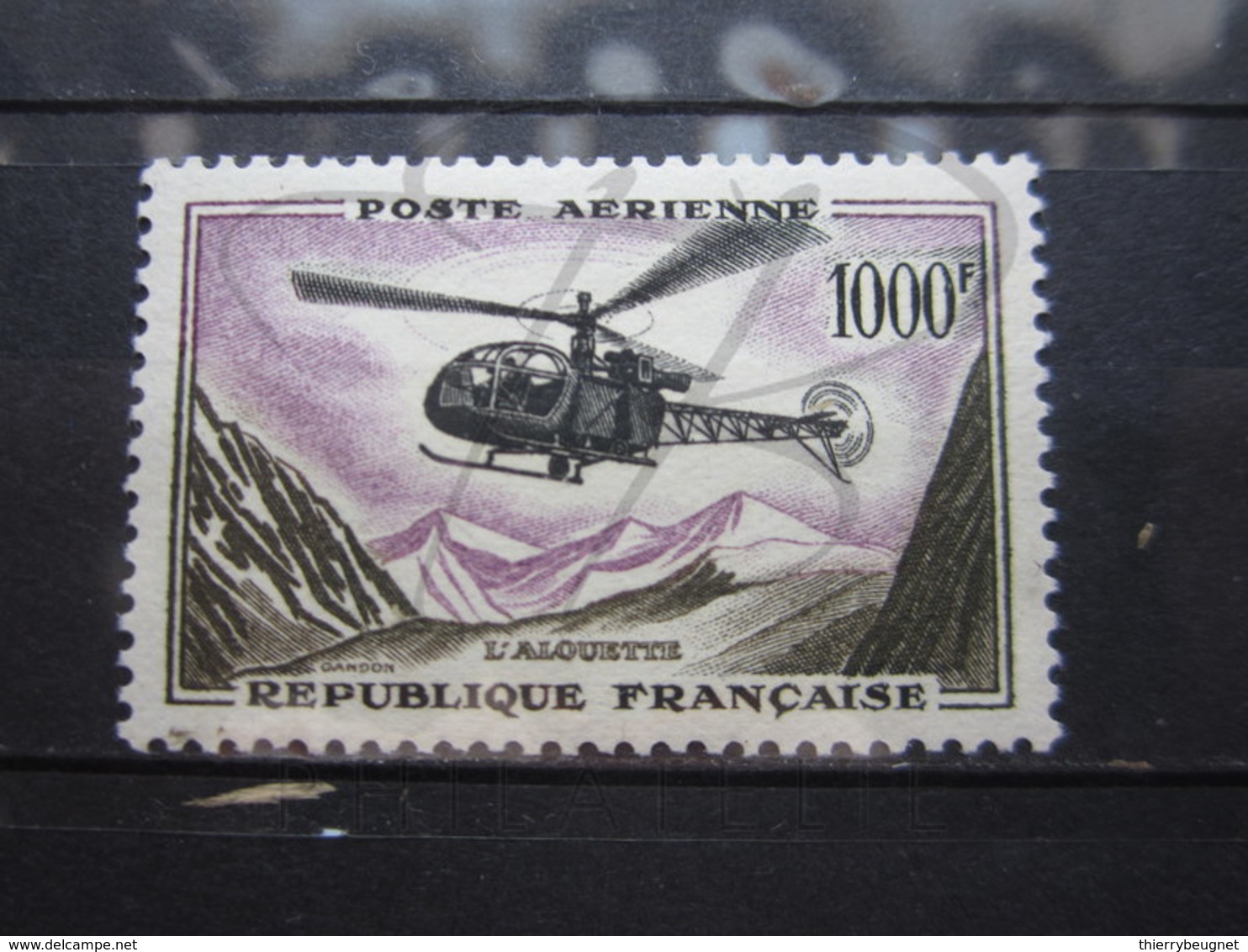 VEND BEAU TIMBRE DE POSTE AERIENNE DE FRANCE N° 37 , X !!! (d) - 1927-1959 Neufs