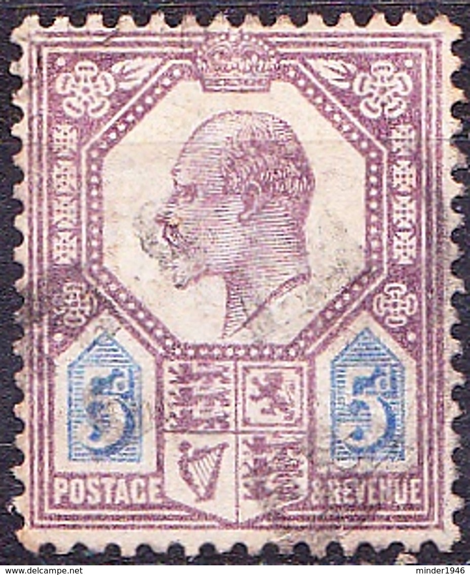 GREAT BRITAIN 1911 KEDVII 5d Deep Dull Purple & Bright-Blue SG294 Used - Used Stamps