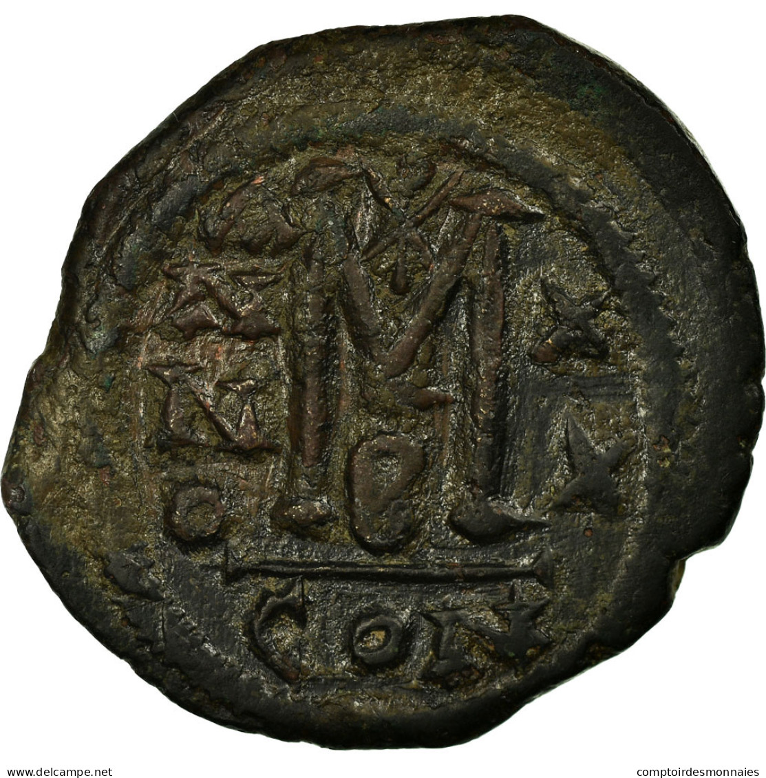 Monnaie, Maurice Tibère, Follis, 602, Constantinople, TTB, Cuivre, Sear:495 - Bizantine