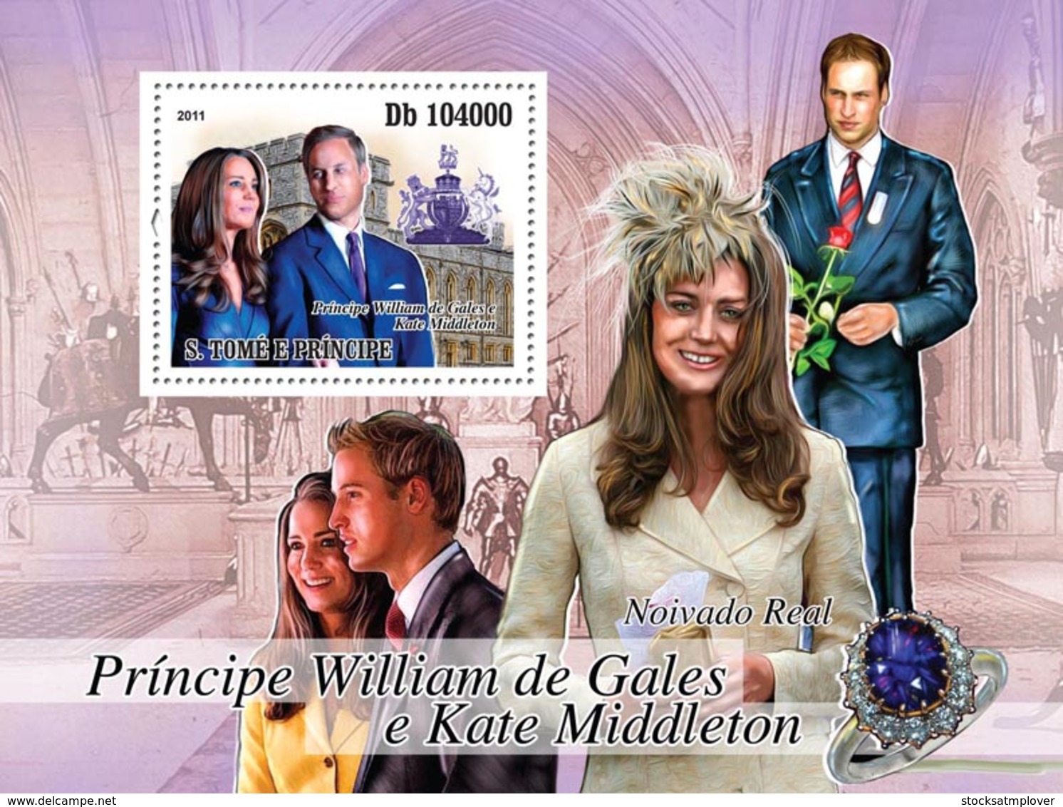 Sao  Tome 2011 Royal Engagement ,Prince William  And Kate Middleton - Sao Tome And Principe
