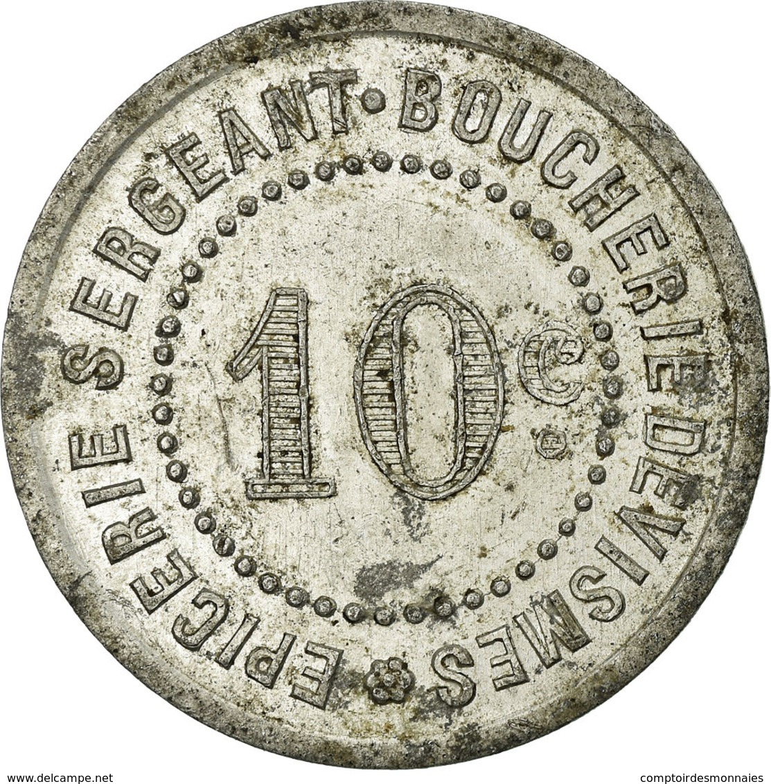 Monnaie, France, Quincaillerie CAVALLIER, Feuquières, 10 Centimes, TTB+ - Monétaires / De Nécessité